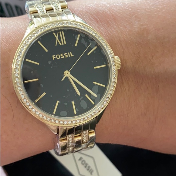 FOSSIL Womens Suitor Crystal Accented Watch NWT main image 6